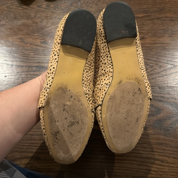 Caslon Women's Real Fur Cheetah Print Loafers size 7.5 - Picture 3 of 8